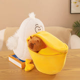 Pelicans and Capybara,The toucan swallows the capybara,Kawaii Stuffed Animals,Christmas present gifts
